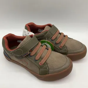 Size 11-11.5: Pediped Dani/EARTH BROWN Velcro Vegan Shoes NEW