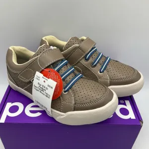 Size 12.5-13: Pediped Dani/TAUPE Velcro Vegan Shoes NEW