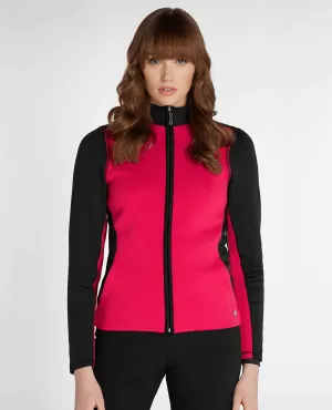 SIZE 14 - GREEN LAMB Kira Full Zip Hybrid Cardigan 948 Deep Pink/Black
