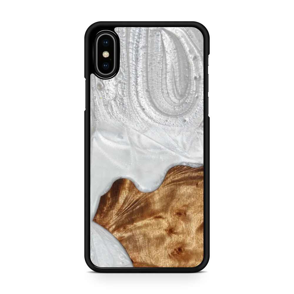 Slim Resin & Wood Phone Case (Coastline Collection - Arctic White)