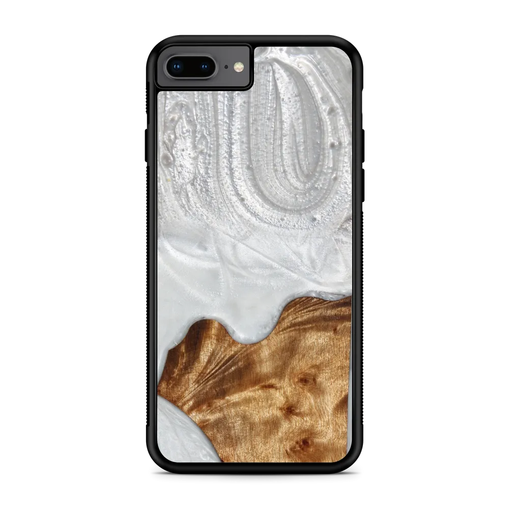 Slim Resin & Wood Phone Case (Coastline Collection - Arctic White)
