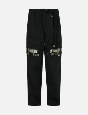 Slogan Embroidery Cargo Fashion fit Pants