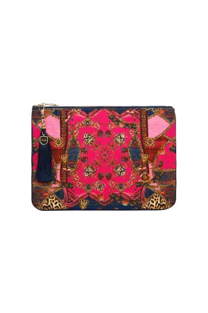 SMALL CANVAS CLUTCH DINING HALL DARLING