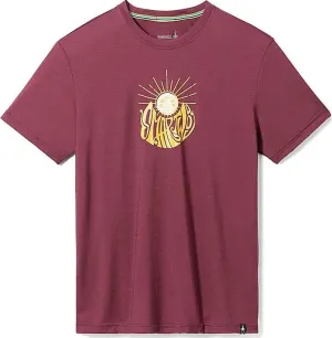 Smartwool Unisex Smartwool Sun Graphic Short Sleeve Tee Slim Fit Black Cherry | Buy Smartwool Unisex Smartwool Sun Graphic Short Sleeve Tee Slim Fit Black Cherry here | Outnorth