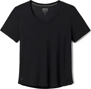 Smartwool Women&#x27;s Merino Sport Ultralite V-Neck Short Sleeve Black | Buy Smartwool Women&#x27;s Merino Sport Ultralite V-Neck Short Sleeve Black here | Outnorth
