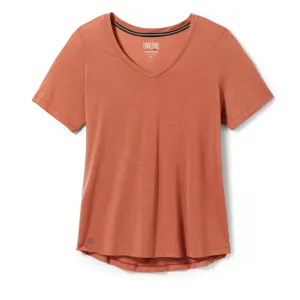 Smartwool Women&#x27;s Merino Sport Ultralite V-Neck Short Sleeve Copper | Buy Smartwool Women&#x27;s Merino Sport Ultralite V-Neck Short Sleeve Copper here | Outnorth