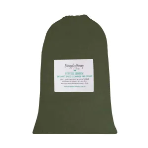 Snuggle Hunny Fitted Bassinet Sheet and Change Pad Cover - Olive