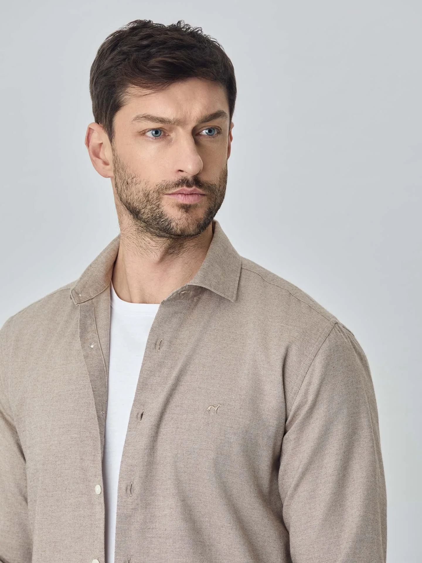 Soft Flannel mélange shirt