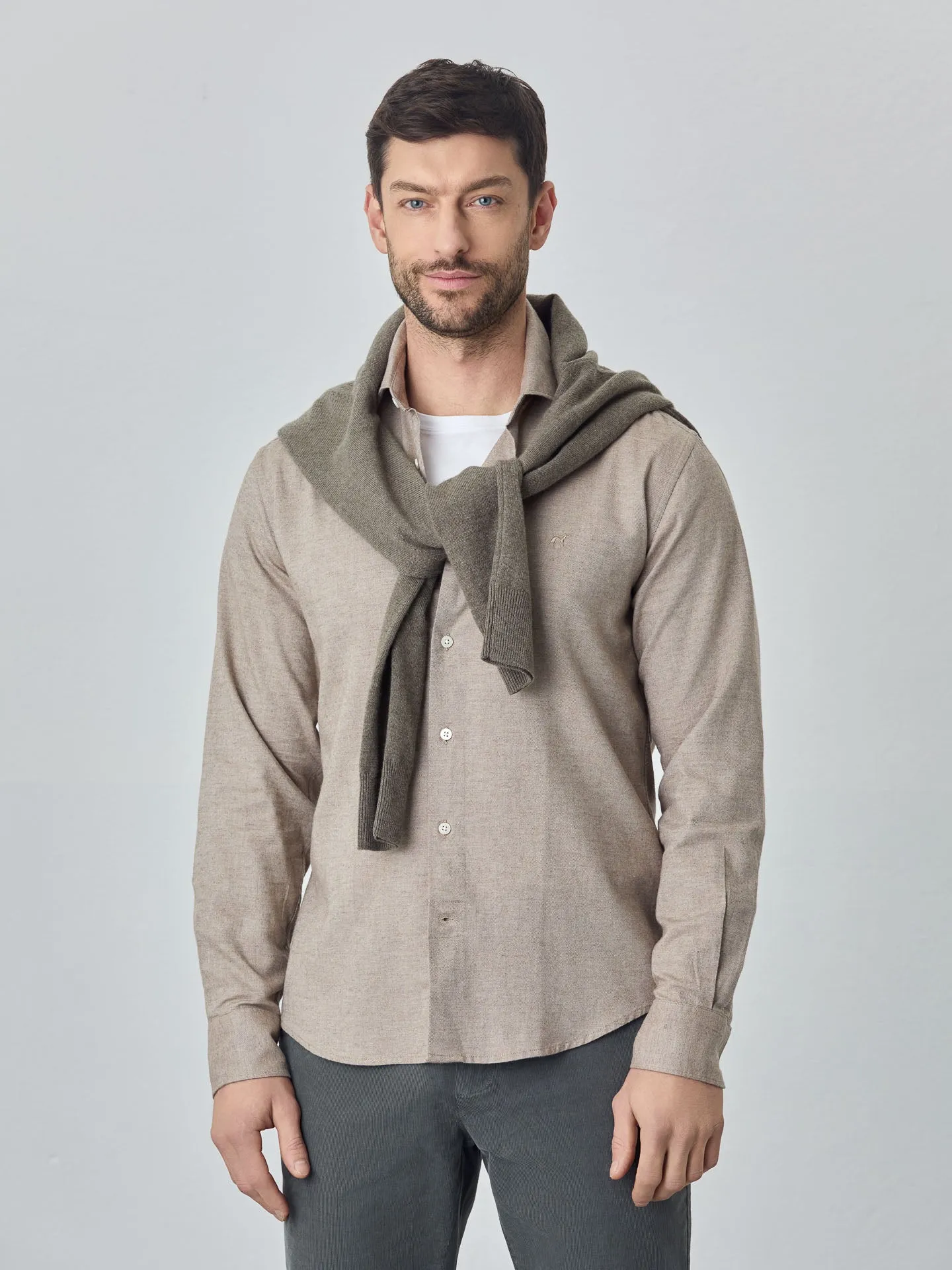 Soft Flannel mélange shirt