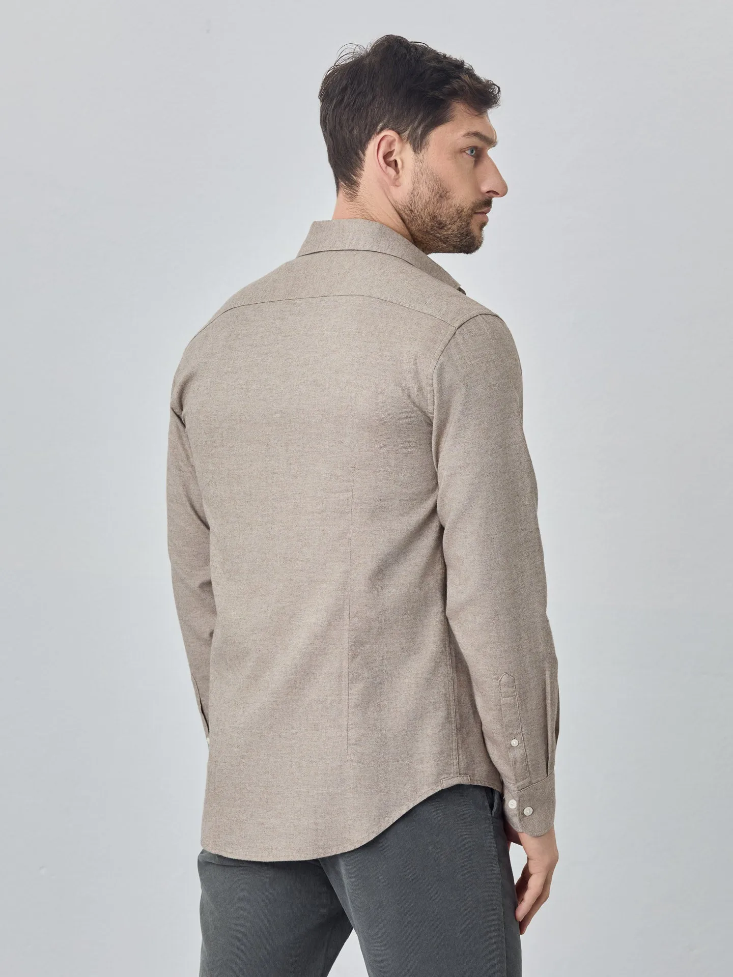 Soft Flannel mélange shirt