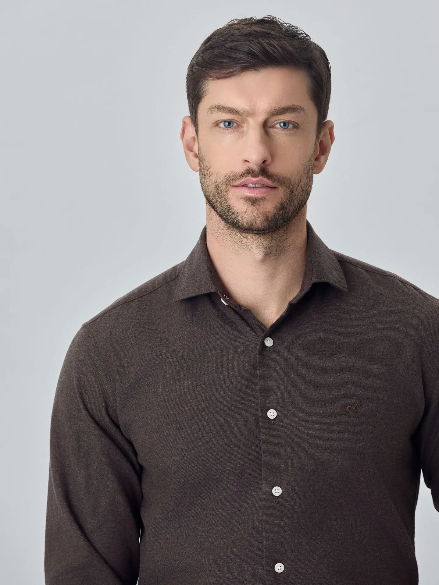 Soft Flannel mélange shirt