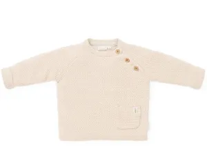 Soft Knit Cotton Sweater - Sand