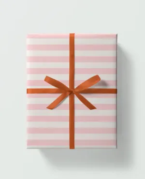 Soft Pink Stripe Gift Wrap Sheet