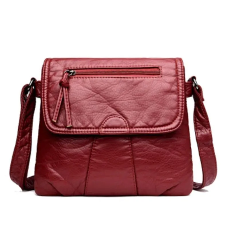 Soft PU Leather Lightweight Crossbody Bag