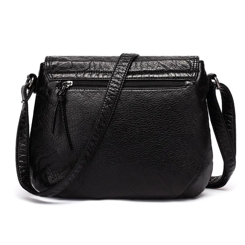Soft PU Leather Lightweight Crossbody Bag