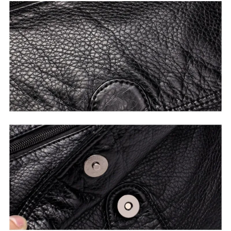 Soft PU Leather Lightweight Crossbody Bag