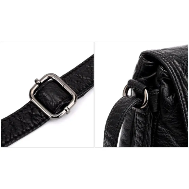 Soft PU Leather Lightweight Crossbody Bag