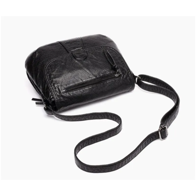 Soft PU Leather Lightweight Crossbody Bag
