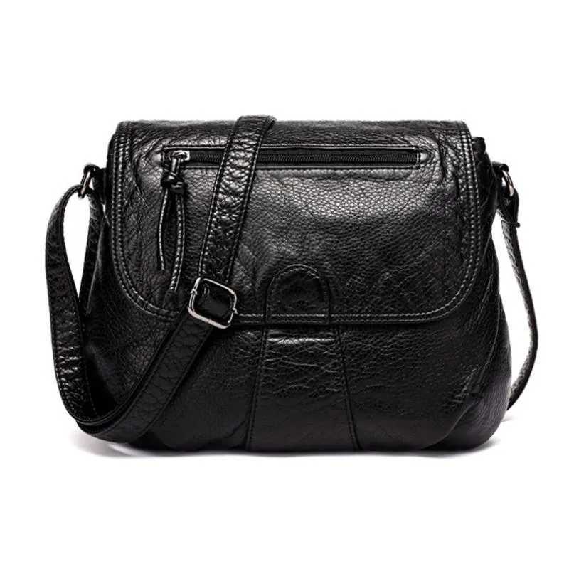 Soft PU Leather Lightweight Crossbody Bag