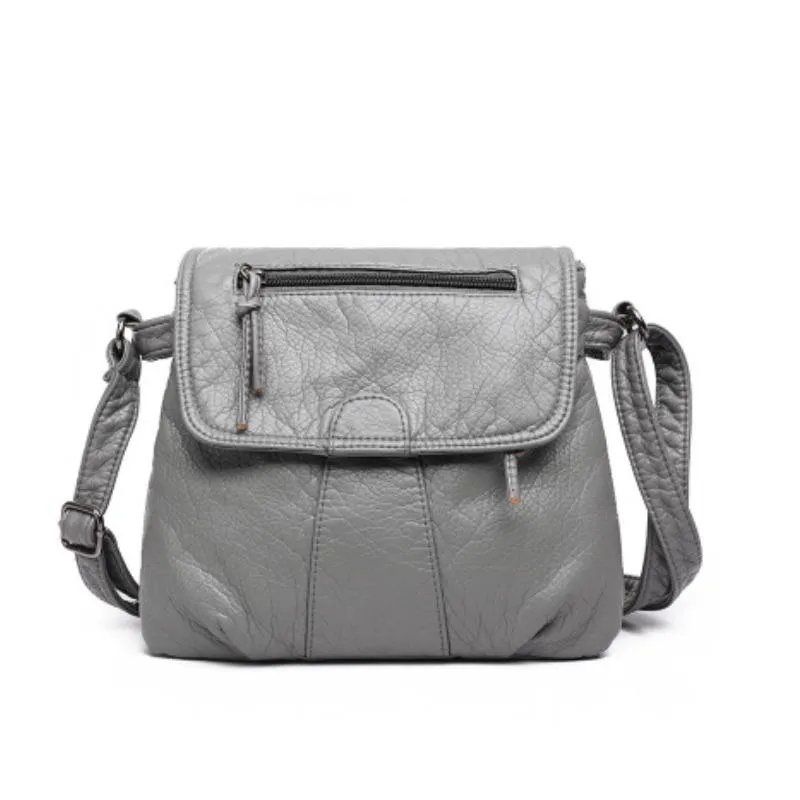 Soft PU Leather Lightweight Crossbody Bag