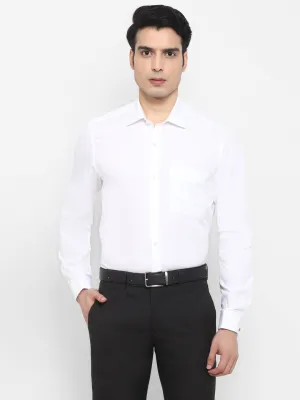 Solid White Slim Fit Formal Shirt