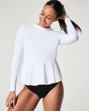 SPANX® Swim Pique Long Sleeve Sun Swim Shirt