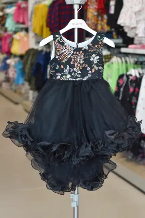 Sparkling Black Princess Frock
