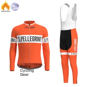 S.PELLEGRINO Fleece Retro Cycling Kits