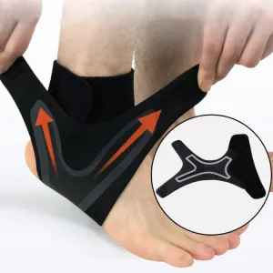 Sport Ankle Support Elastic High Protect Sports Ankle Equipment Safety Running Basketball Ankle Brace Support, Size:M(Right)