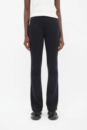 Sport Black Flared Leg Sweatpant