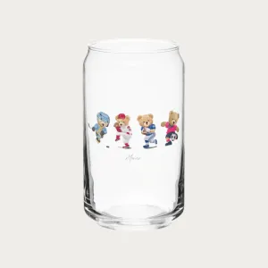 Sporty Bears Can Glass