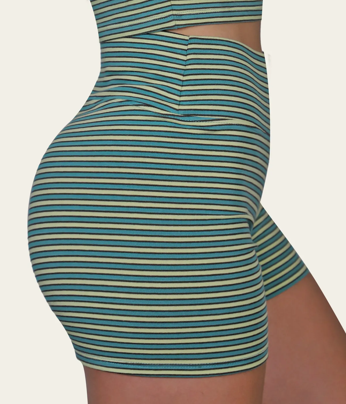 Sporty Stripe Bike Shorts