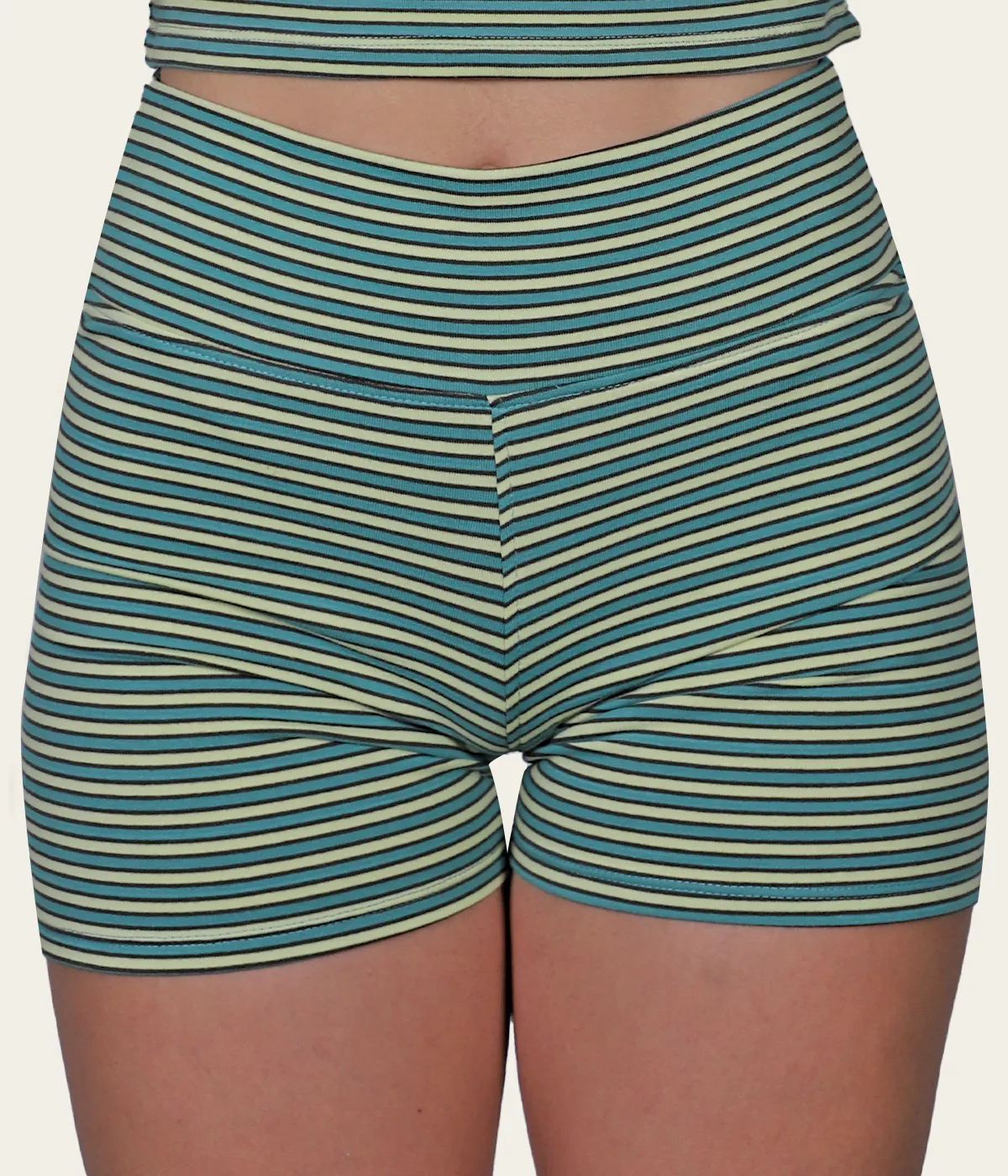 Sporty Stripe Bike Shorts