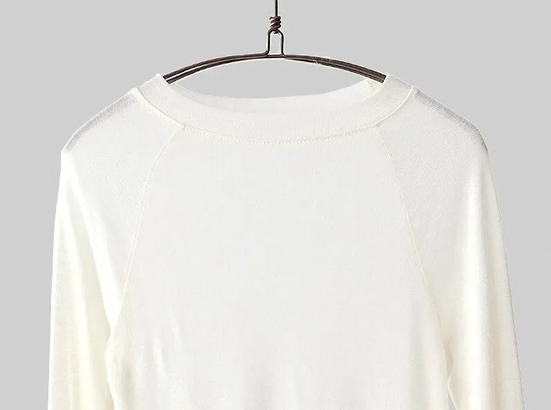 Spring Sexy Elastic Korean Style Skinny Slim Fit Long Sleeve Tops #2123