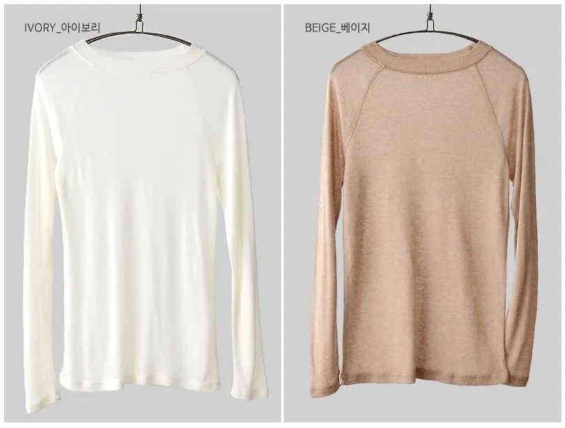 Spring Sexy Elastic Korean Style Skinny Slim Fit Long Sleeve Tops #2123