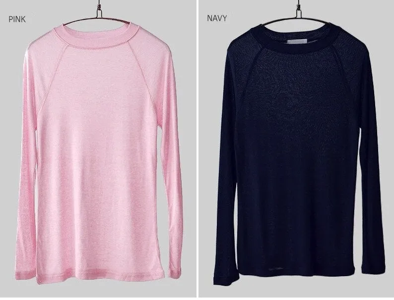 Spring Sexy Elastic Korean Style Skinny Slim Fit Long Sleeve Tops #2123