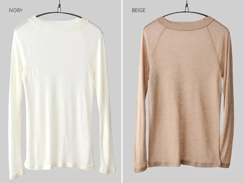 Spring Sexy Elastic Korean Style Skinny Slim Fit Long Sleeve Tops #2123