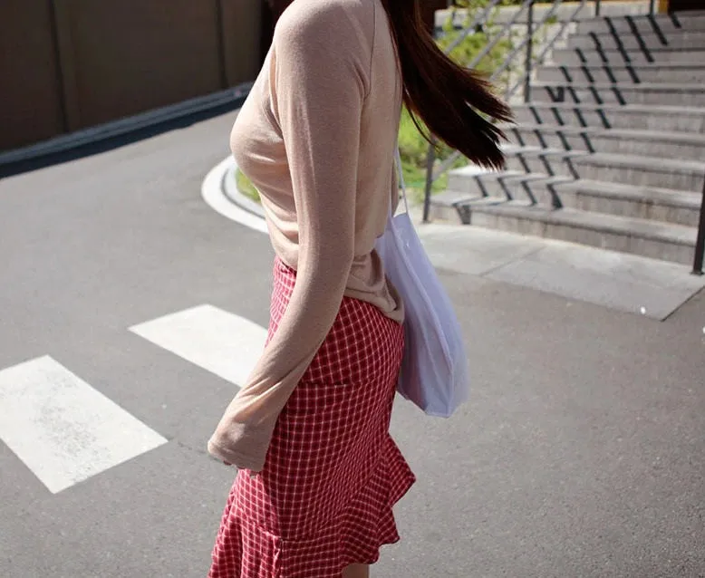 Spring Sexy Elastic Korean Style Skinny Slim Fit Long Sleeve Tops #2123