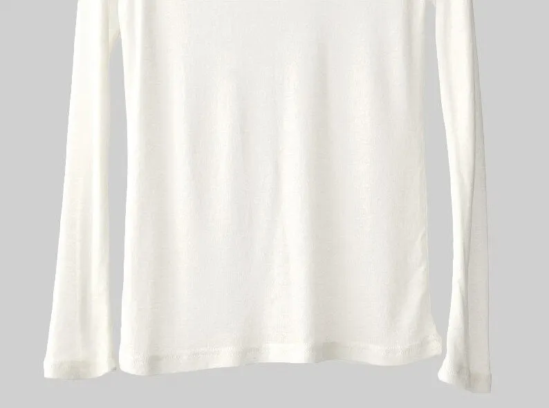 Spring Sexy Elastic Korean Style Skinny Slim Fit Long Sleeve Tops #2123