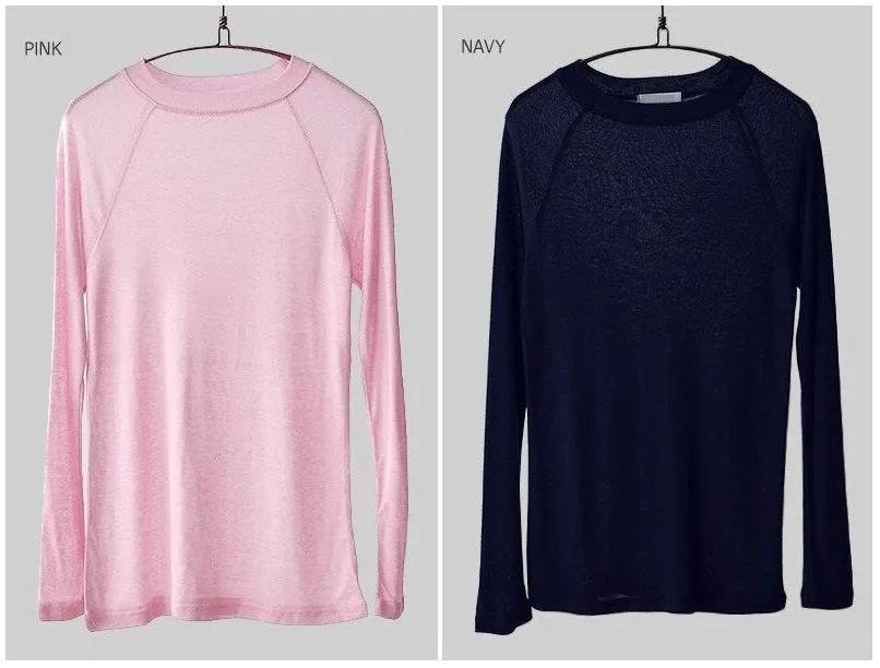 Spring Sexy Elastic Korean Style Skinny Slim Fit Long Sleeve Tops #2123
