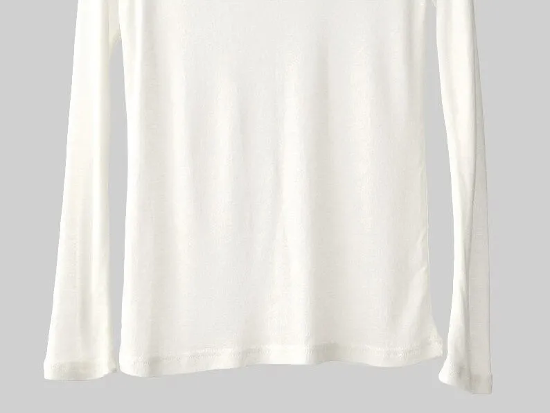 Spring Sexy Elastic Korean Style Skinny Slim Fit Long Sleeve Tops #2123