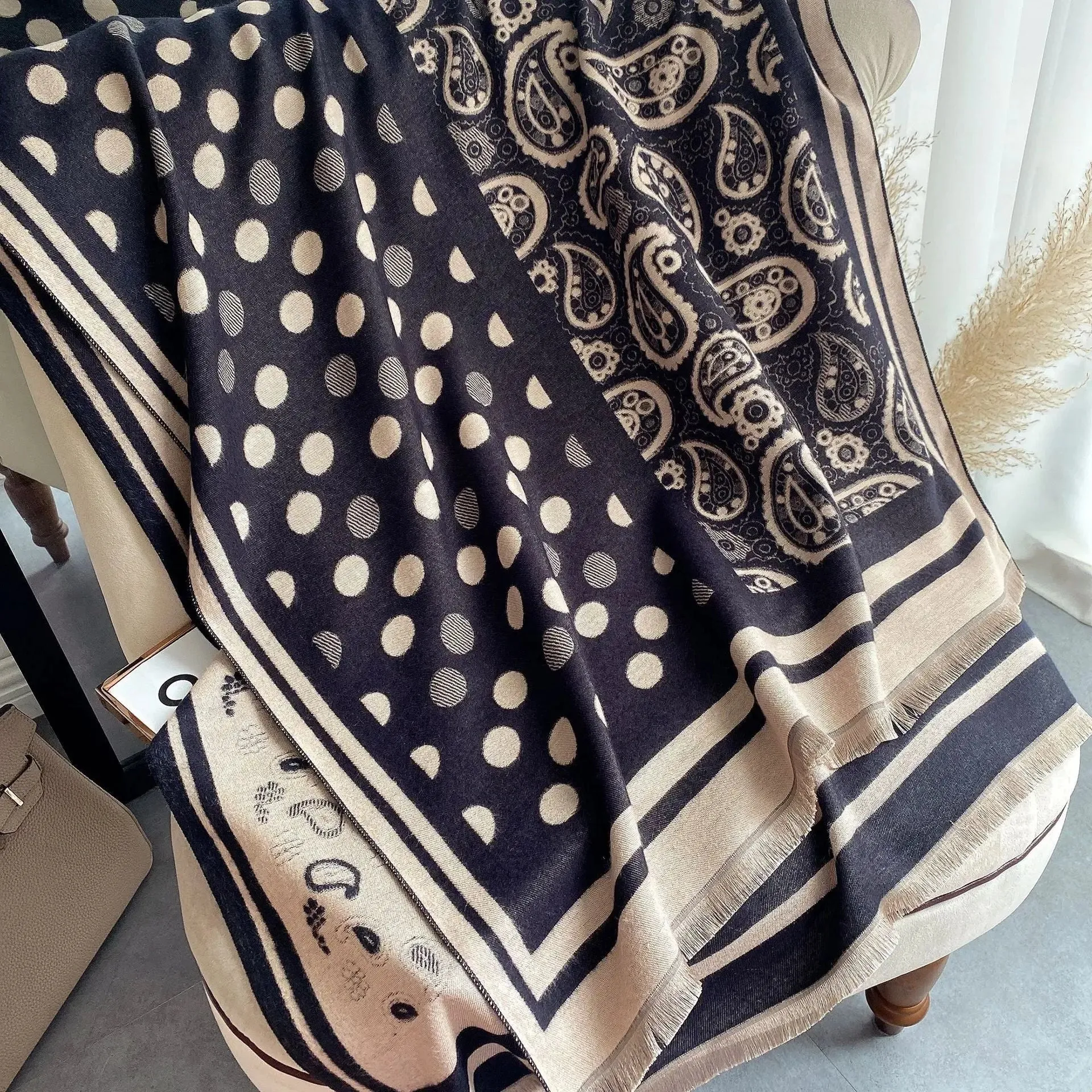 Star Thick Warmth Cashmere Korean Spring And Autumn Ladies Scarf