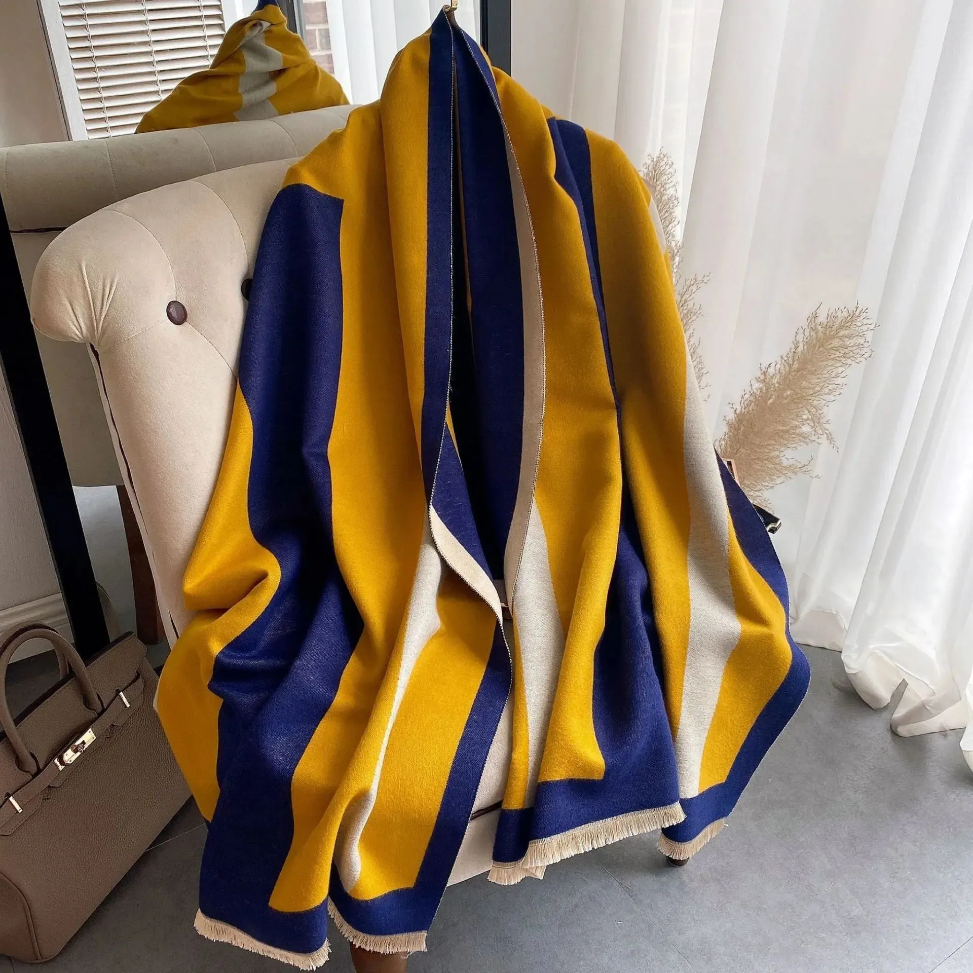 Star Thick Warmth Cashmere Korean Spring And Autumn Ladies Scarf
