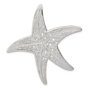 Sterling Silver Designer Starfish Pendant
