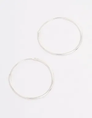 Sterling Silver Hoop Earrings 20mm
