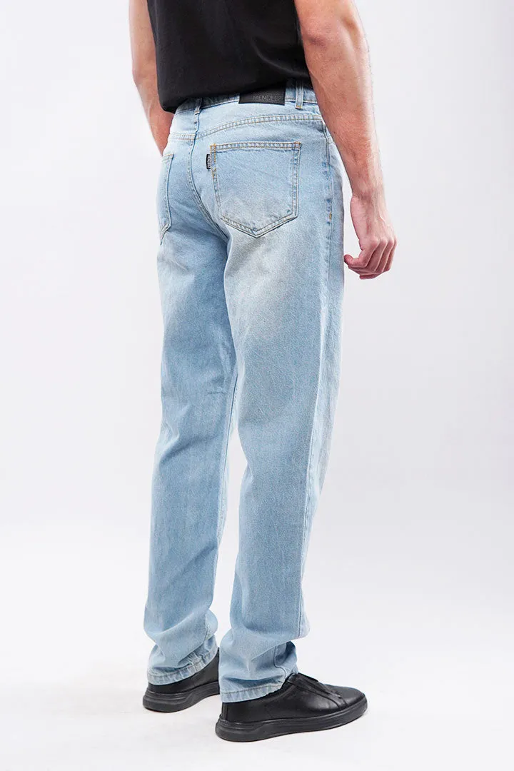 Straight Fit Denim - Sky Blue