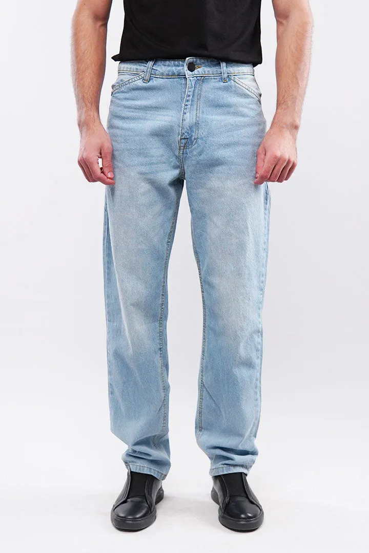 Straight Fit Denim - Sky Blue