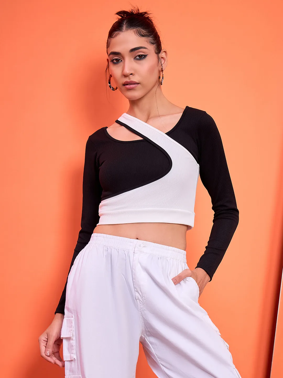 Stretchable Dual-Ribbed Top