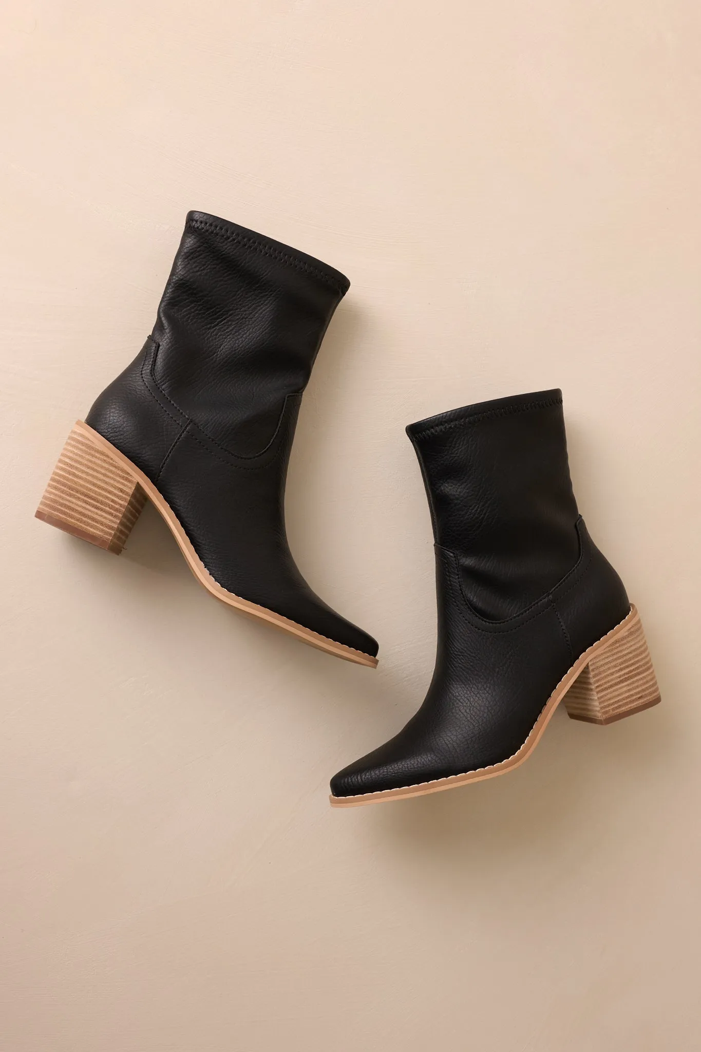 Stride In Style Black Ankle Boots