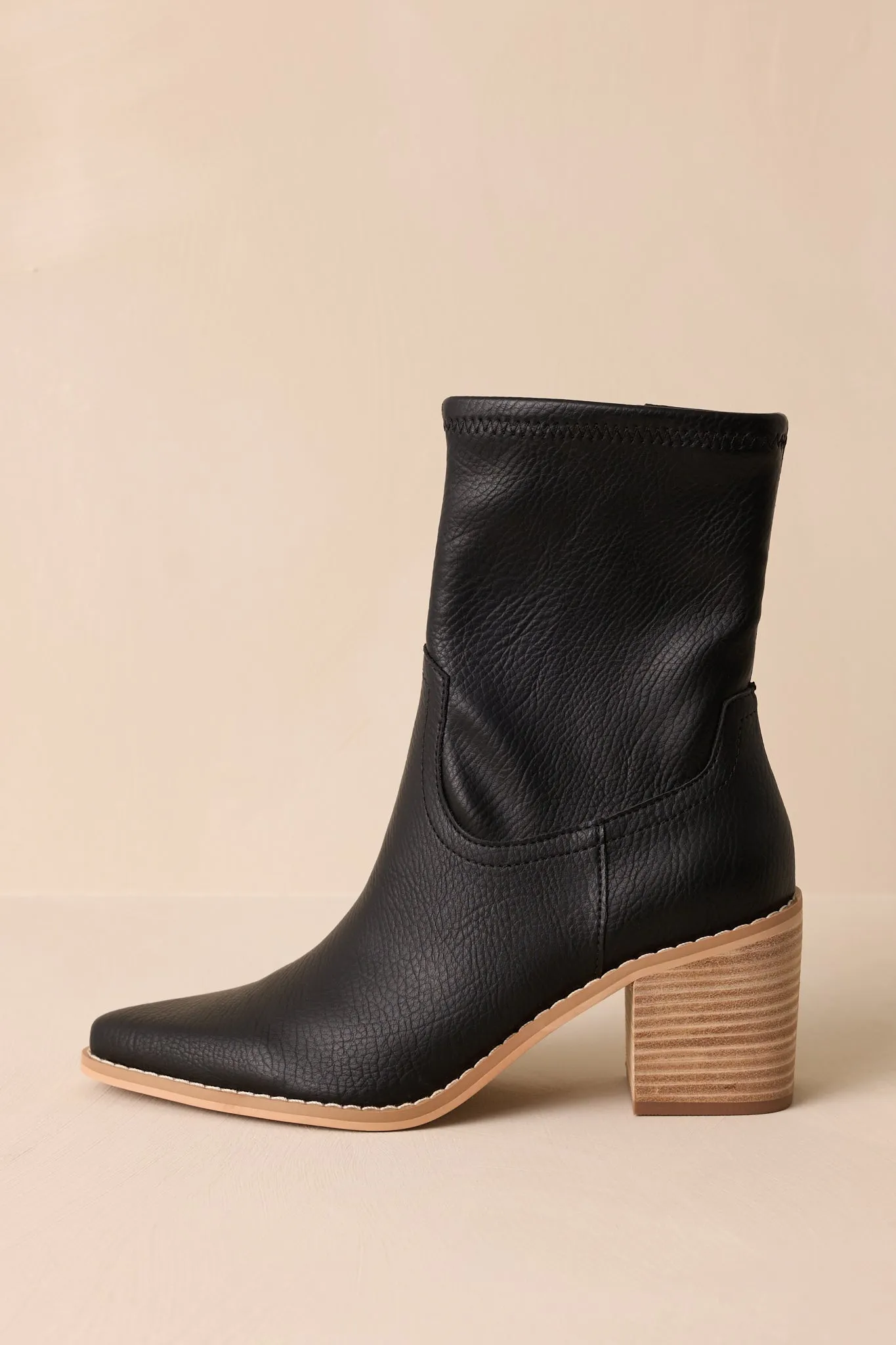 Stride In Style Black Ankle Boots